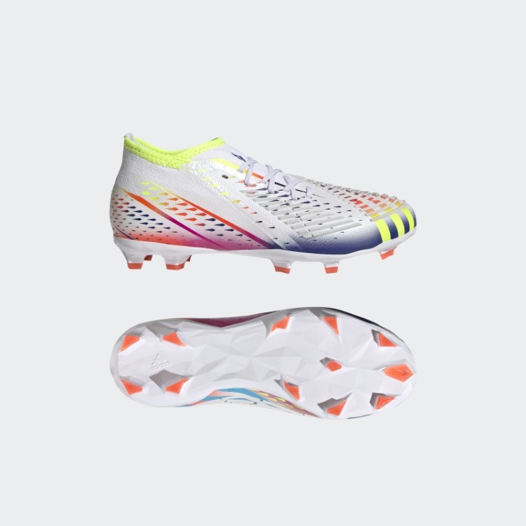 Botas Adidas White Predator Edge.1 Firm Ground