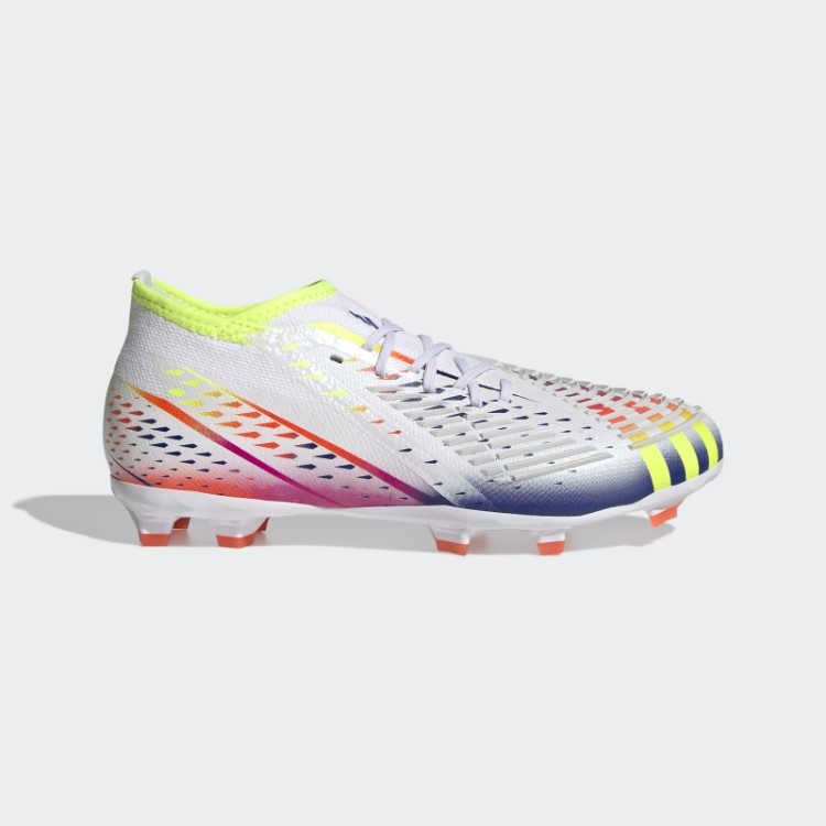 Botas Adidas White Predator Edge.1 Firm Ground