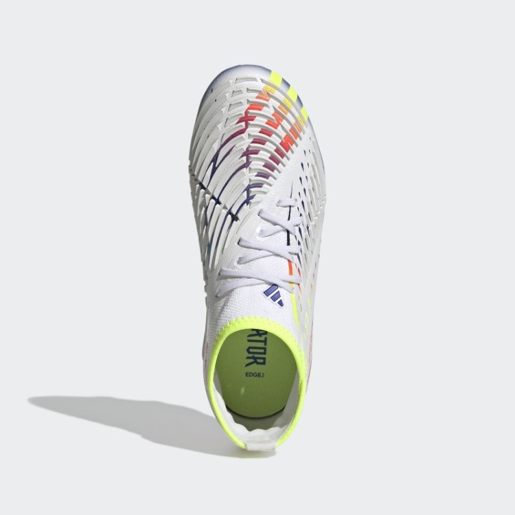 Botas Adidas White Predator Edge.1 Firm Ground