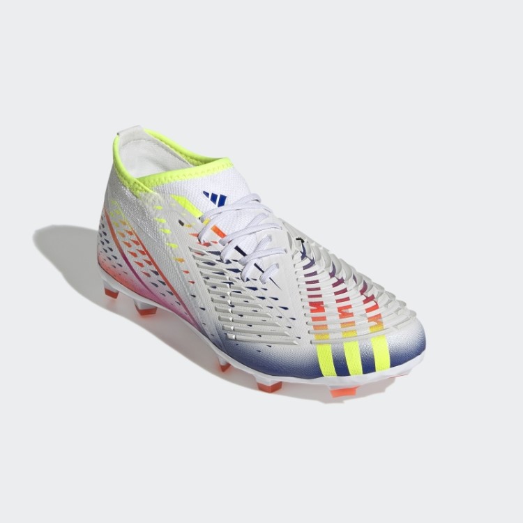 Botas Adidas White Predator Edge.1 Firm Ground