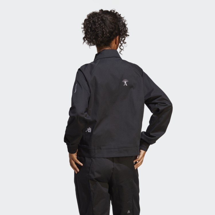 Jaqueta De Corrida Com Gráficos Inspirados Em Cristais De Cura Adidas Preto