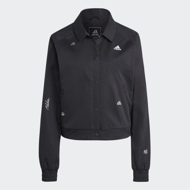 Jaqueta De Corrida Com Gráficos Inspirados Em Cristais De Cura Adidas Preto