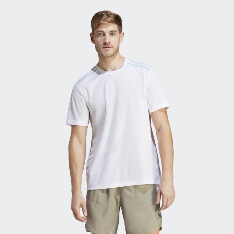 Camiseta Treino Base Logo Adidas Branca