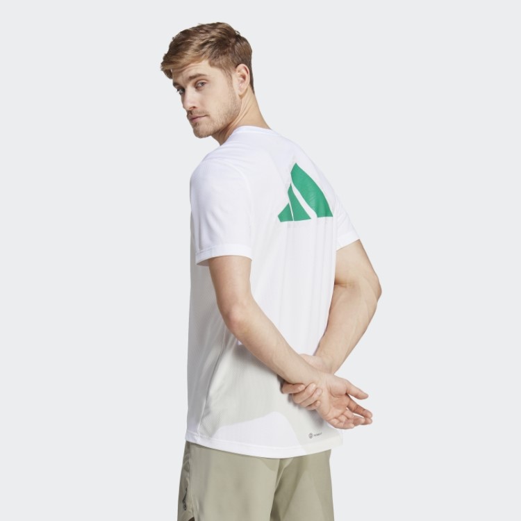 Camiseta Treino Base Logo Adidas Branca