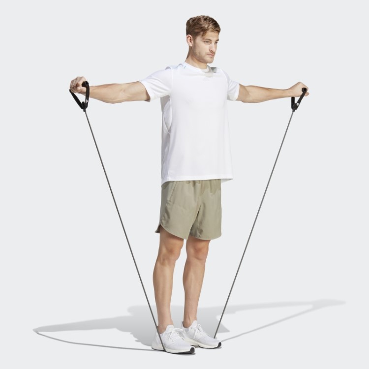 Camiseta Treino Base Logo Adidas Branca