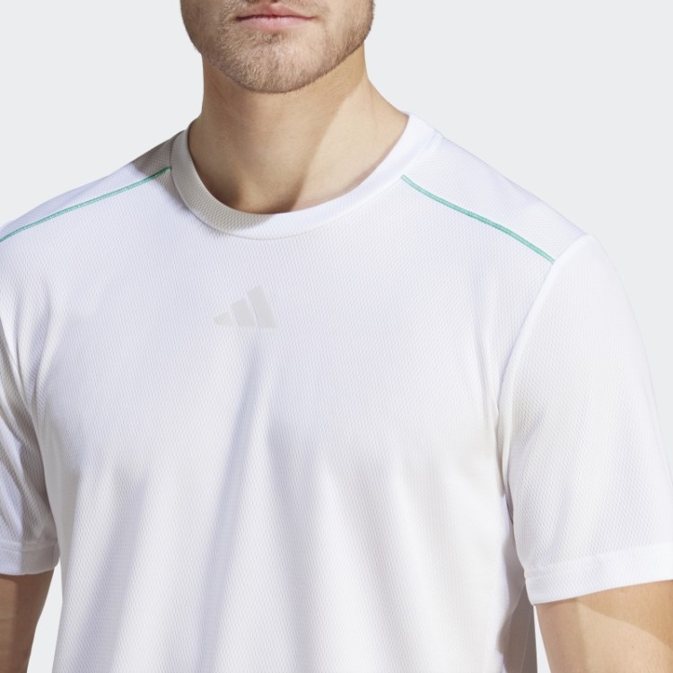 Camiseta Treino Base Logo Adidas Branca