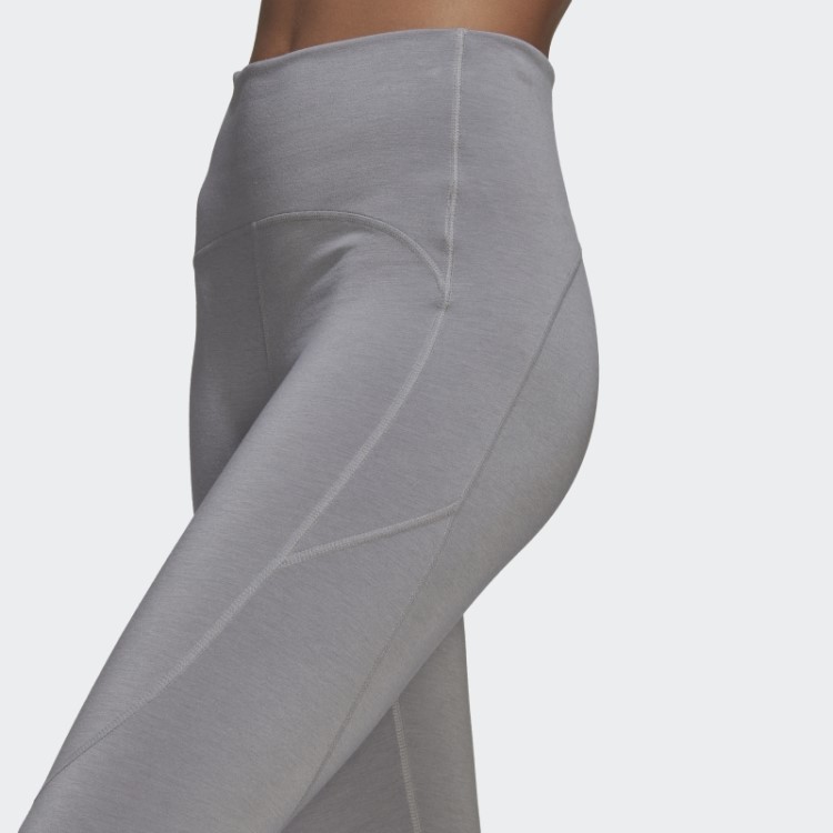 Leggings De Ioga Adidas By Stella Mccartney 7/8 Fashion Light Onix