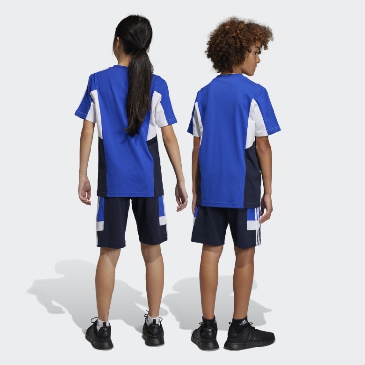 Short Adidas Colorblock 3 Listras Regular Fit Ink