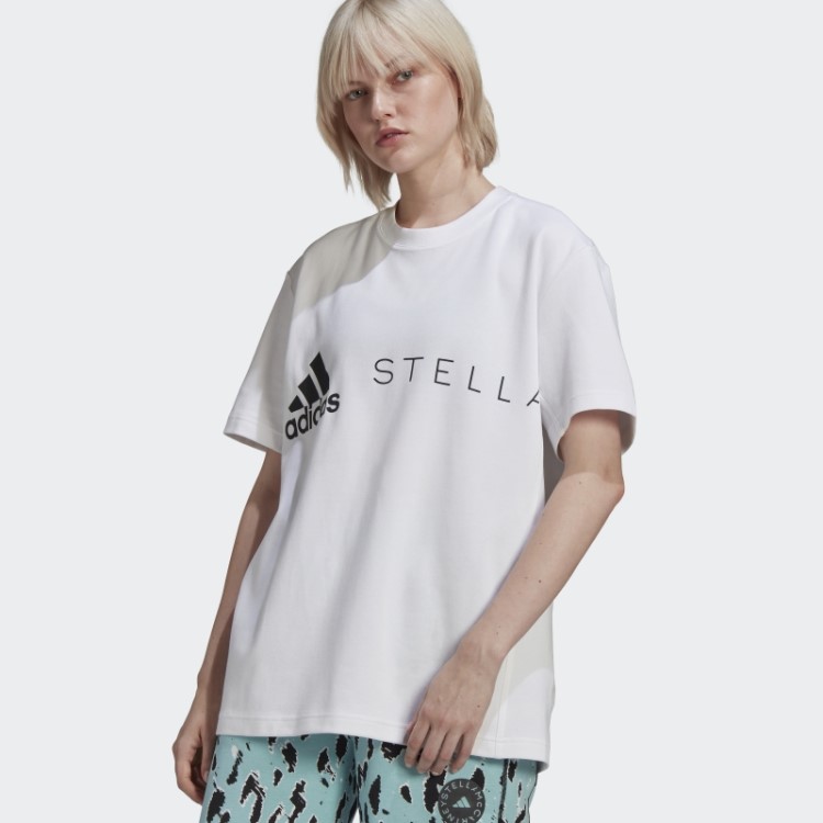 Adidas By Stella Mccartney Camiseta Com Logo Fashion Branca