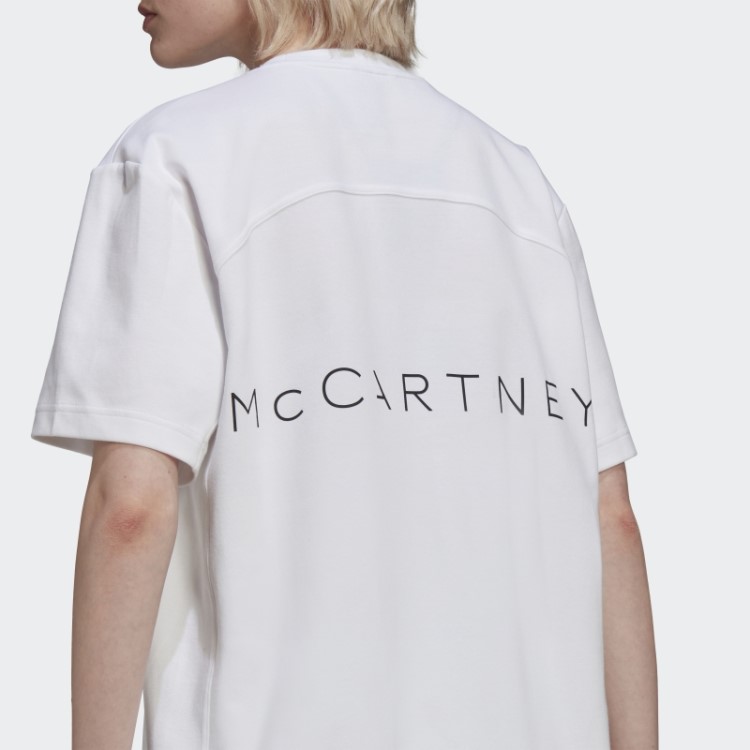 Adidas By Stella Mccartney Camiseta Com Logo Fashion Branca