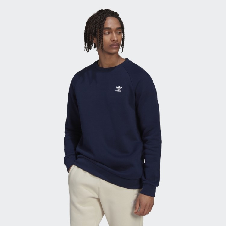 Adicolor Essentials Trefoil Moletom Com Gola Redonda Noite índigo Adidas