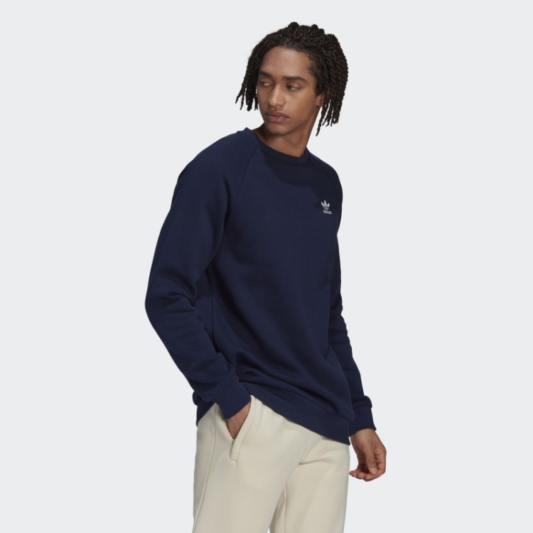 Adicolor Essentials Trefoil Moletom Com Gola Redonda Noite índigo Adidas
