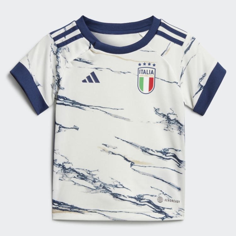 Kit Bebê Itália 23 Away Adidas Branco