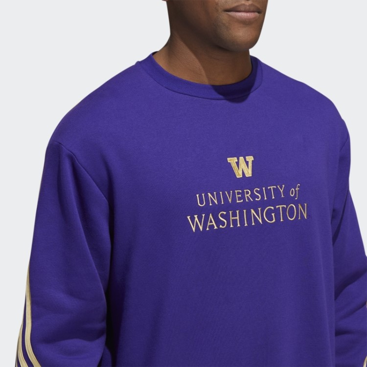 Moletom Roxo Universitário Com As Três Listras Da Adidas