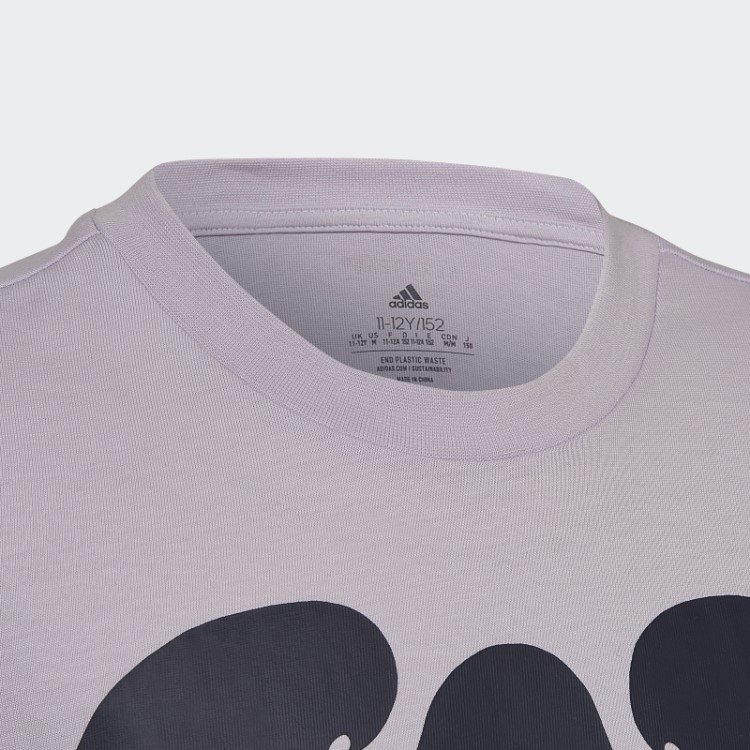 Camiseta Com Estampa Roxa Adidas Marimekko