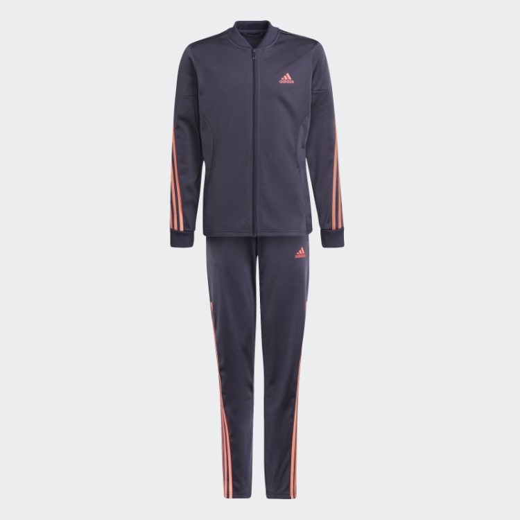 Adidas Agasalho De Treino Em Poliéster Com As Três Listras Azul Marinho Aeroready