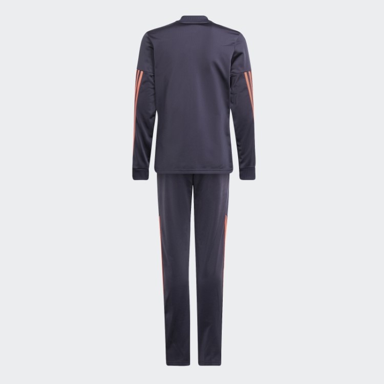 Adidas Agasalho De Treino Em Poliéster Com As Três Listras Azul Marinho Aeroready