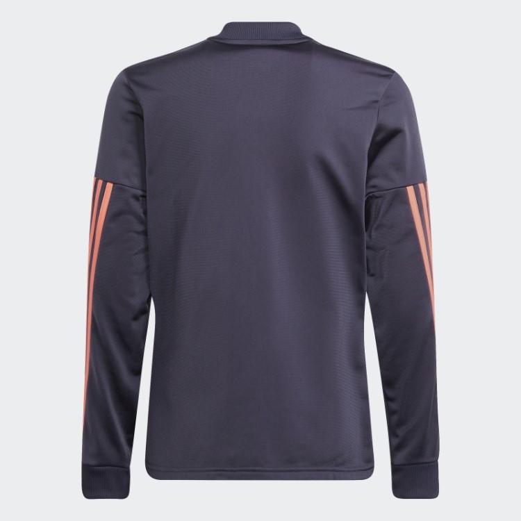 Adidas Agasalho De Treino Em Poliéster Com As Três Listras Azul Marinho Aeroready