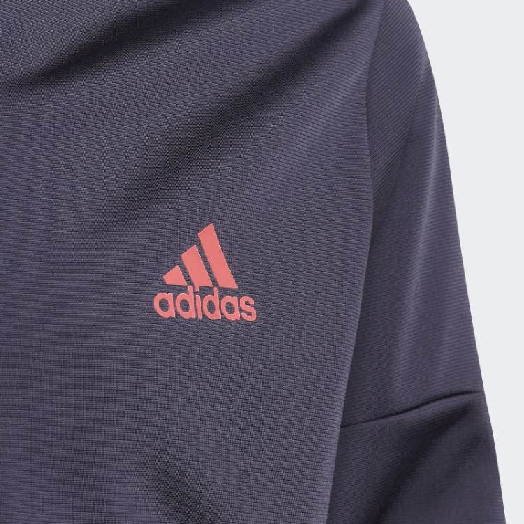 Adidas Agasalho De Treino Em Poliéster Com As Três Listras Azul Marinho Aeroready