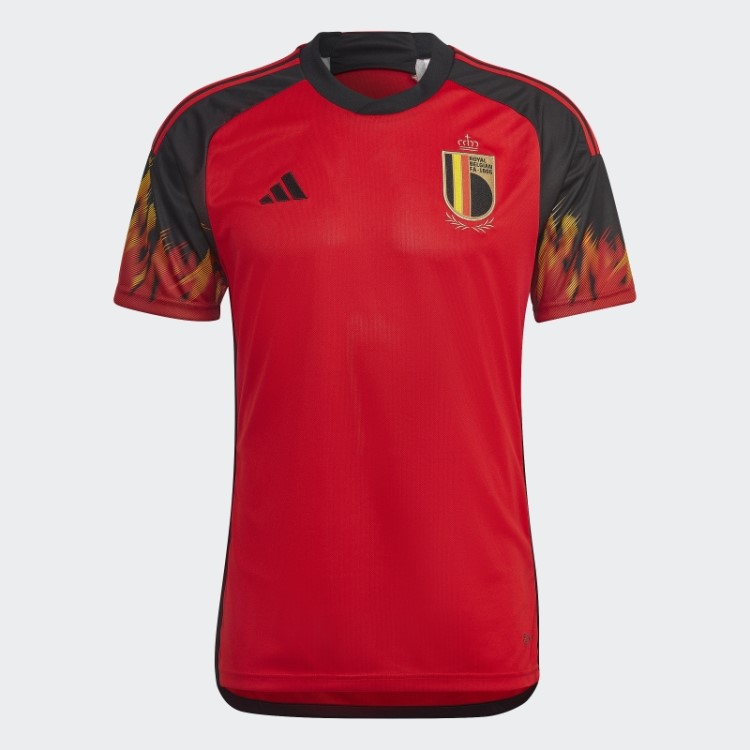 Adidas Belgium 22 Camisa Preta Em Casa