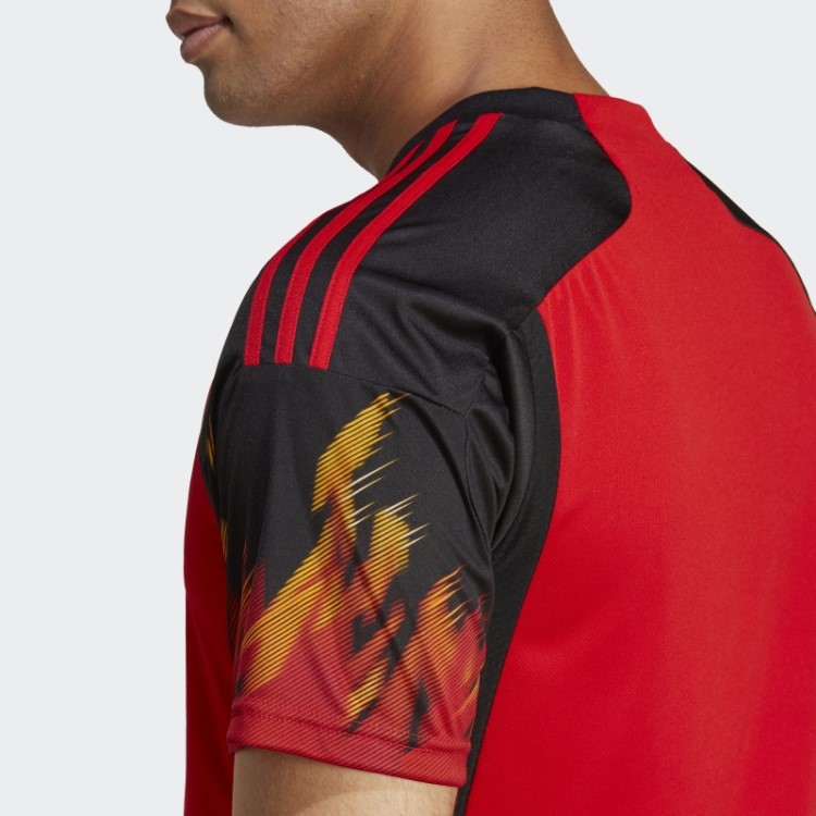 Adidas Belgium 22 Camisa Preta Em Casa