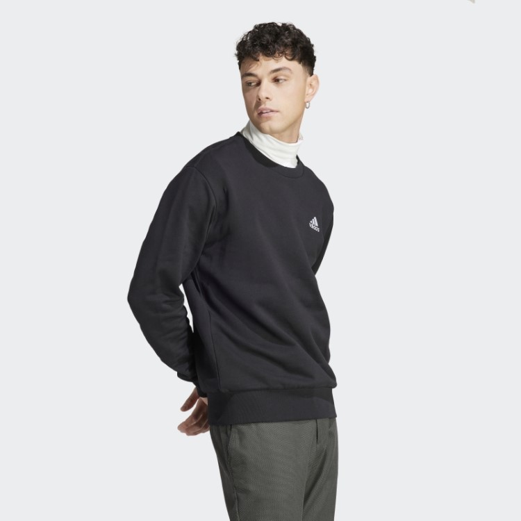 Moletom Adidas Essentials French Terry Com Logo Pequeno Bordado