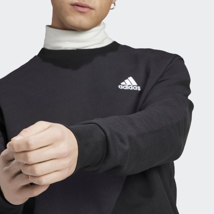 Moletom Adidas Essentials French Terry Com Logo Pequeno Bordado