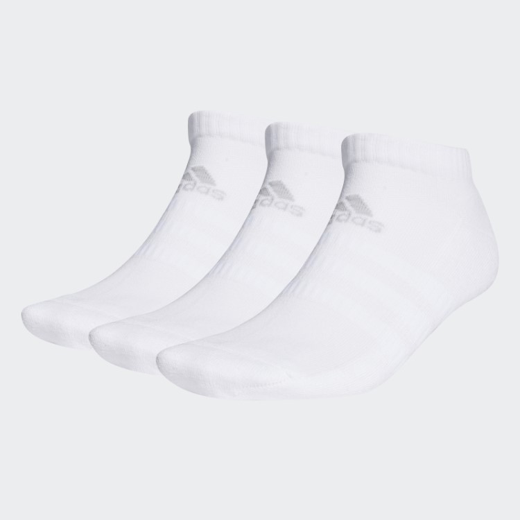 Meias De Cano Baixo Almofadadas Brancas Adidas