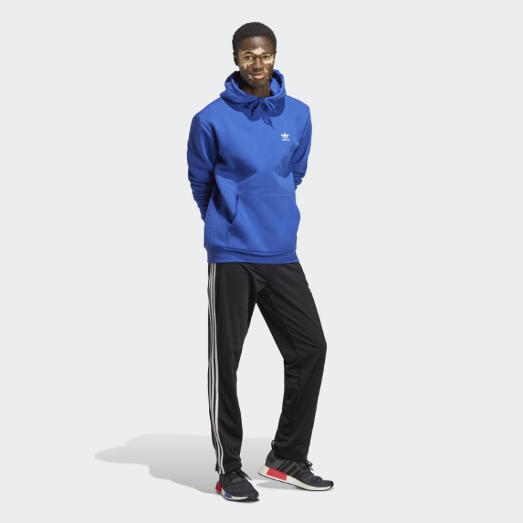 Moletom Com Capuz Azul Trefoil Essencial Adidas