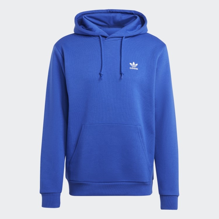 Moletom Com Capuz Azul Trefoil Essencial Adidas