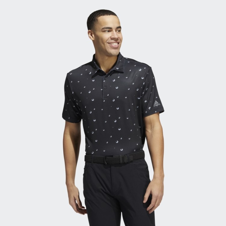 Ultimate365 Camisa Polo Com Estampa Allover Preta Adidas