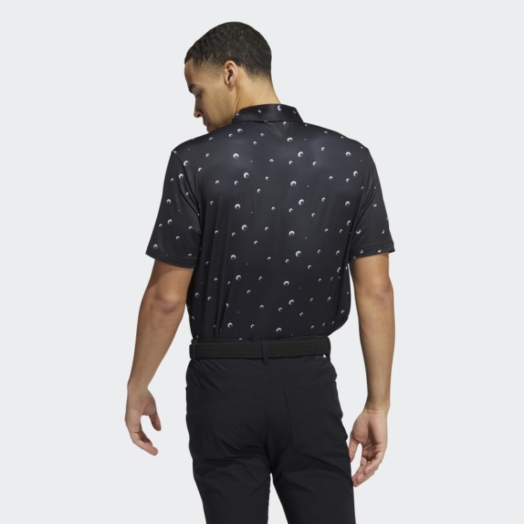 Camisa Polo Preta Com Estampa Allover Adidas Ultimate365