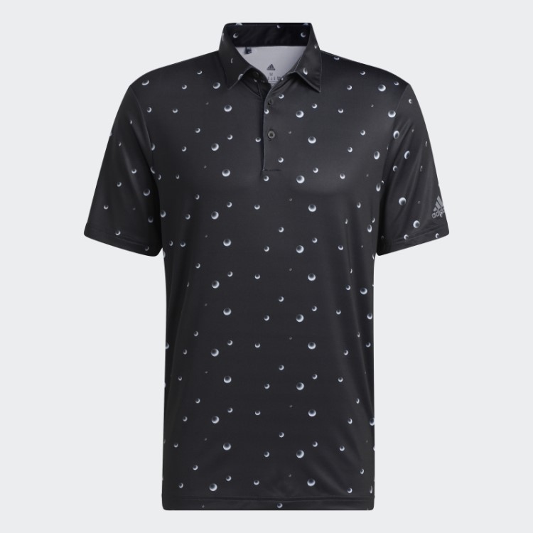 Camisa Polo Preta Com Estampa Allover Adidas Ultimate365