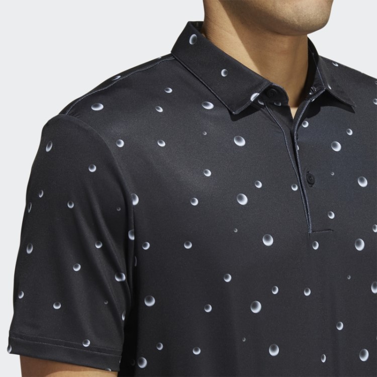 Camisa Polo Preta Com Estampa Allover Adidas Ultimate365
