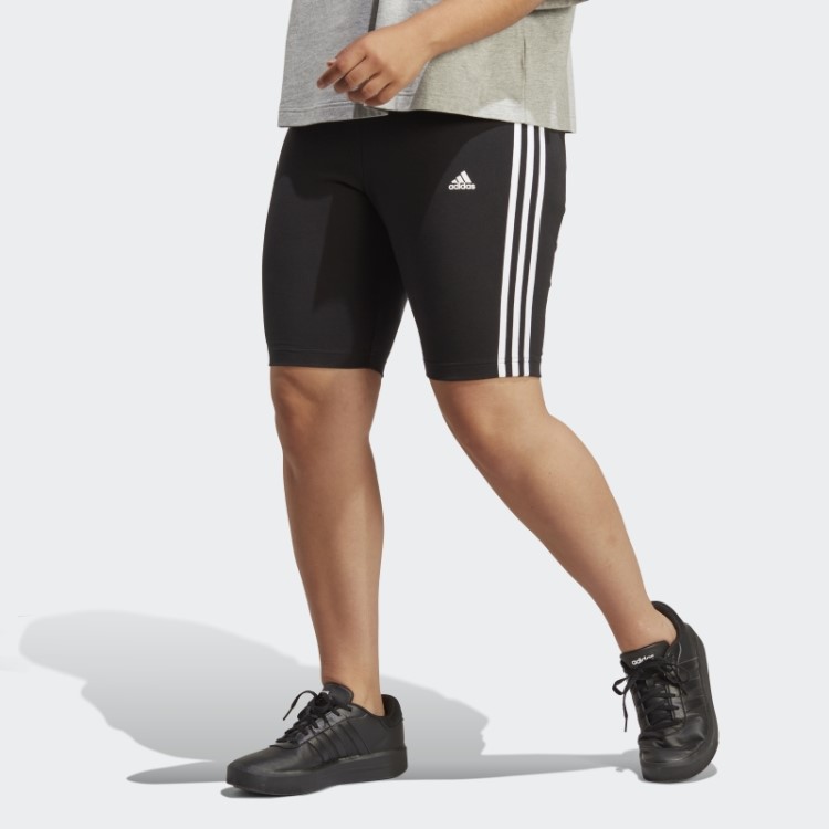 Bermuda Ciclista Com As Três Listras Adidas Essentials