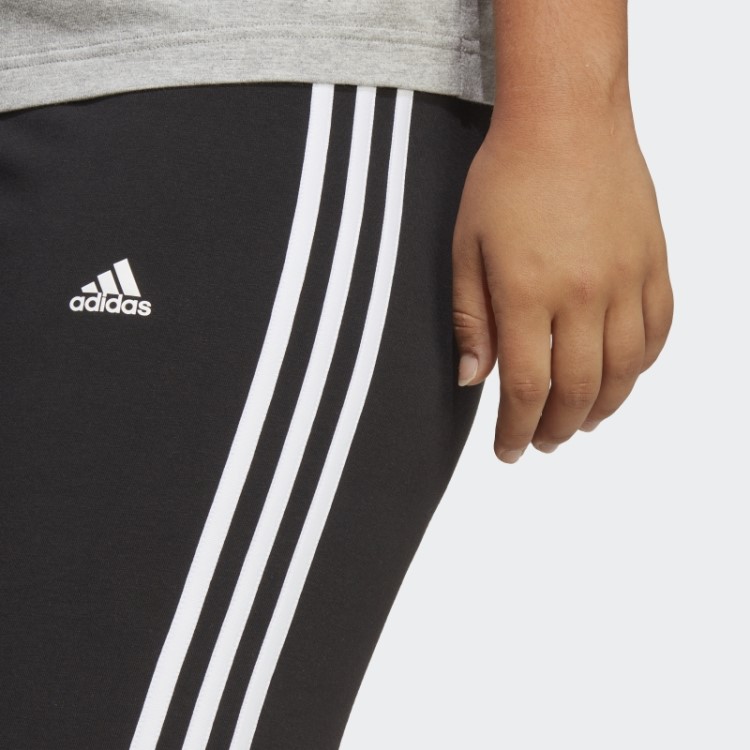 Bermuda Ciclista Com As Três Listras Adidas Essentials (tamanho Grande) Branco