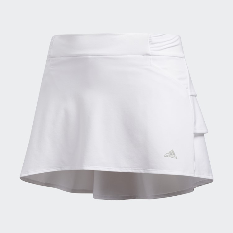 Skort Branco Com Babados Adidas