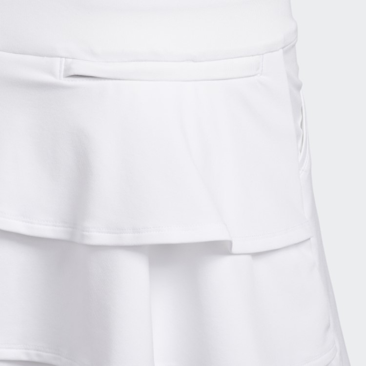 Skort Branco Com Babados Adidas