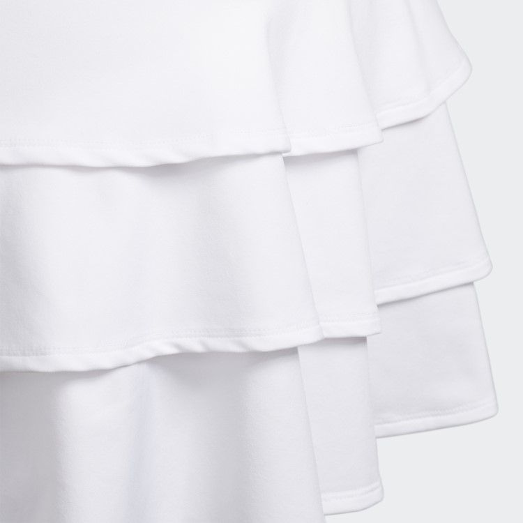 Skort Branco Com Babados Adidas