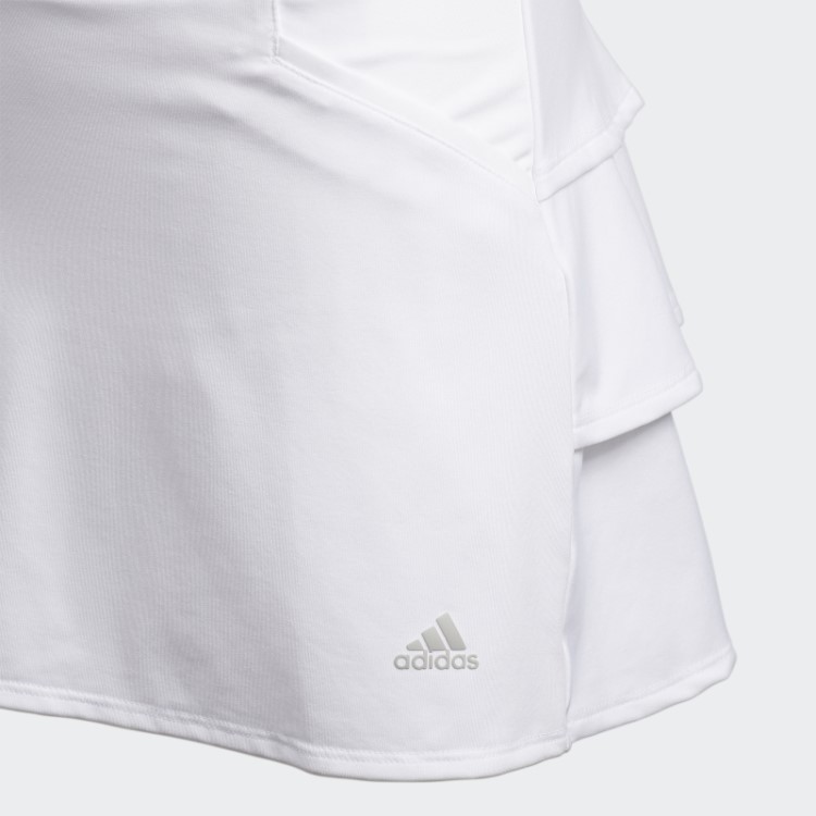 Saia Branca Com Babados Adidas