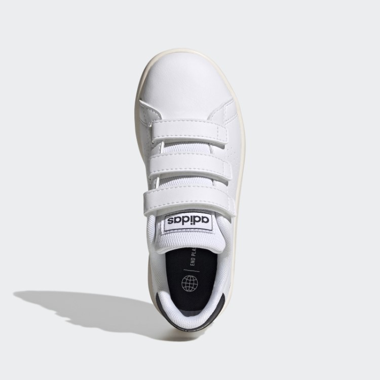 Tênis Branco Adidas Advantage Court Estilo Velcro