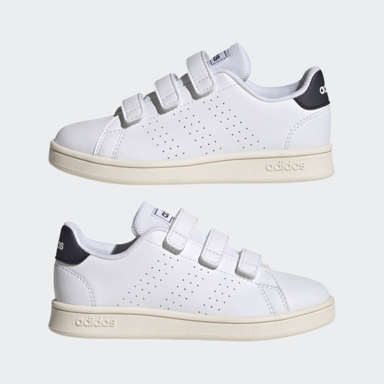 Tênis Branco Adidas Advantage Court Estilo Velcro