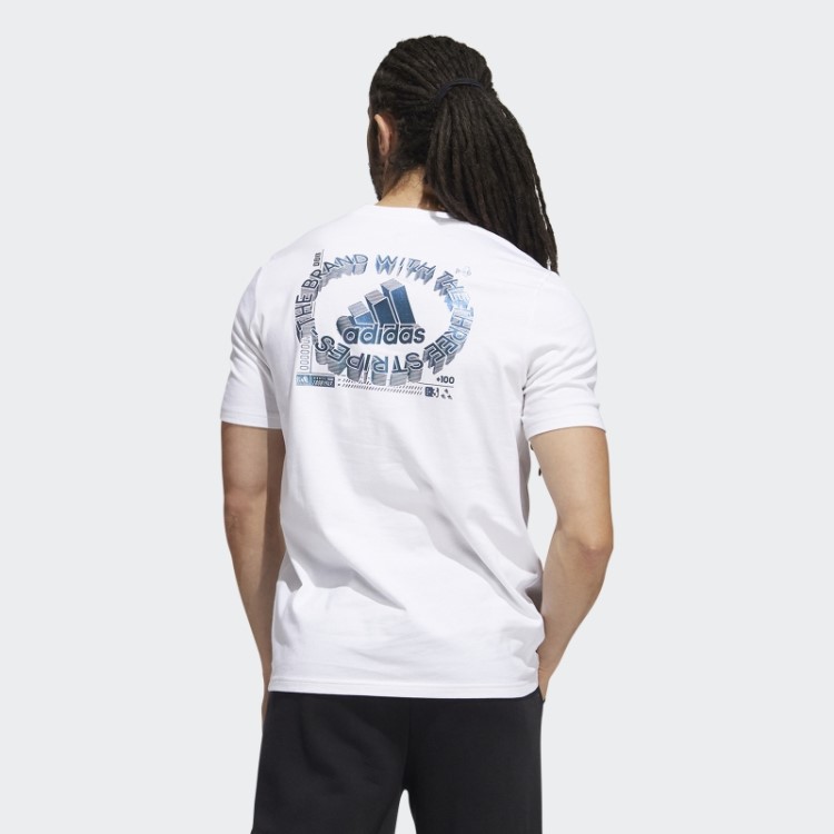 Camiseta Branca Para Jogos Com Mudança De Cor Adidas