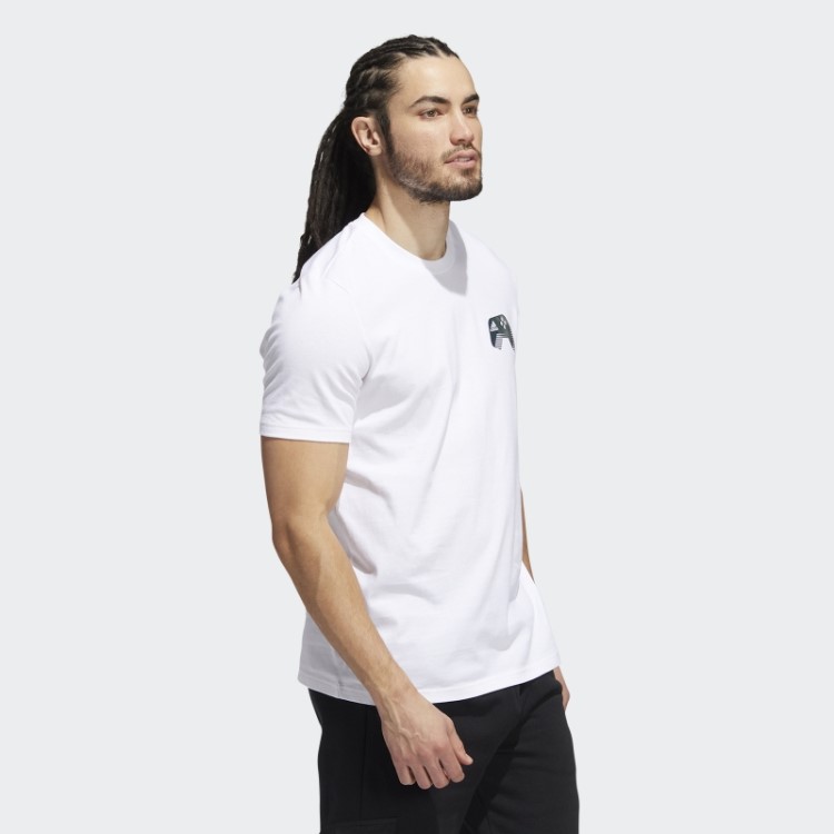 Camiseta Branca Para Jogos Com Mudança De Cor Adidas