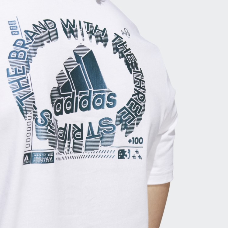 Camiseta Branca Para Jogos Com Mudança De Cor Adidas