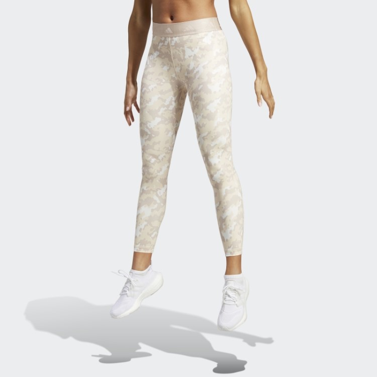 Leggings Adidas Techfit Camo 7/8 Areia