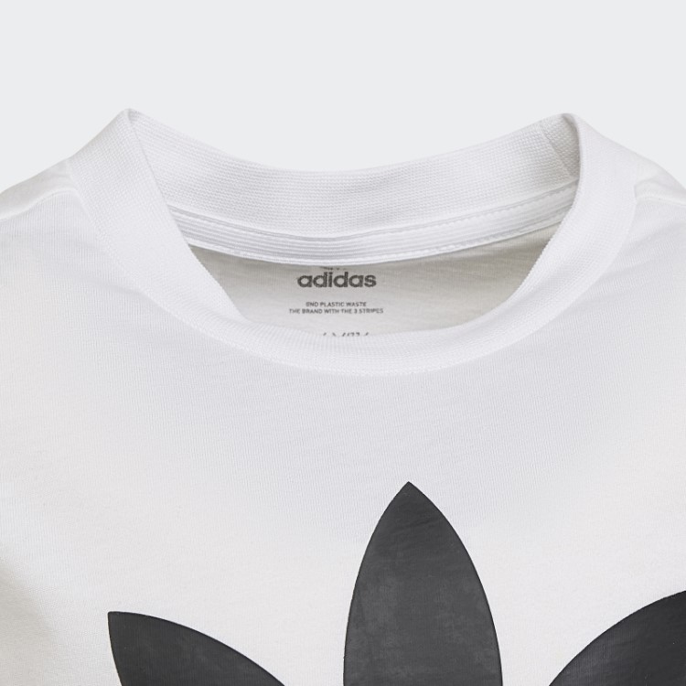 Calção Branco Adicolor E Camiseta Adidas