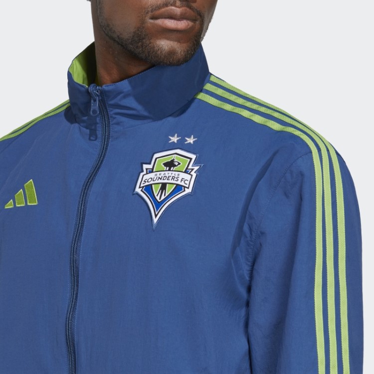 Adidas Seattle Sounders Fc Hino Jaqueta Azul Mistério