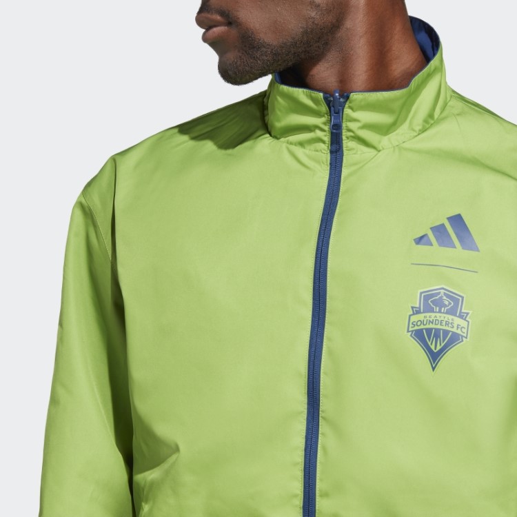 Adidas Seattle Sounders Fc Hino Jaqueta Azul Mistério