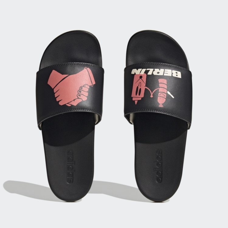 Sandália Adidas Adilette Comfort Cor Ecru